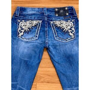 Miss Me Women's Mid Rise Skinny Stretch Denim Jeans Size 26x31 EUC
